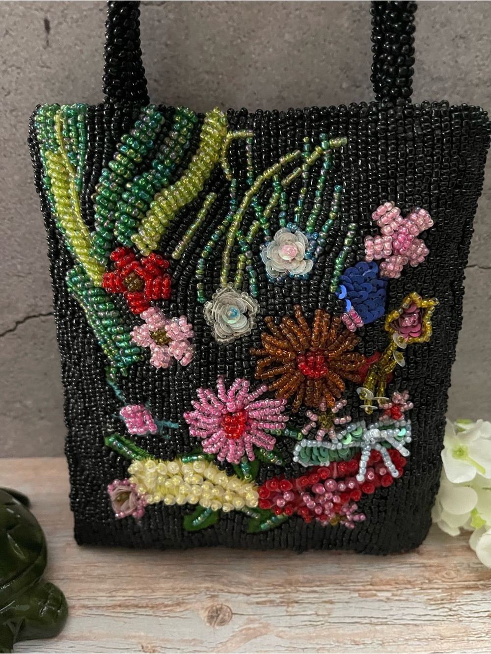 The Limited Vintage Handmade Beaded Floral Bag - Picture 2 of 16